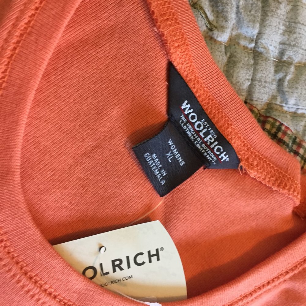 Woolrich Sleeveless Cotton Top in Orange NEW - Picture 6 of 8